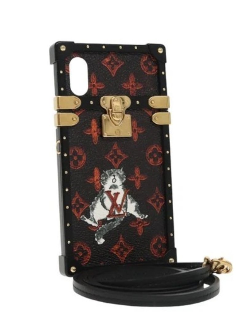 Louis Vuitton Transformed Monogram Cat Iphone X Eye Trunk M63891 Lv Auth 87378